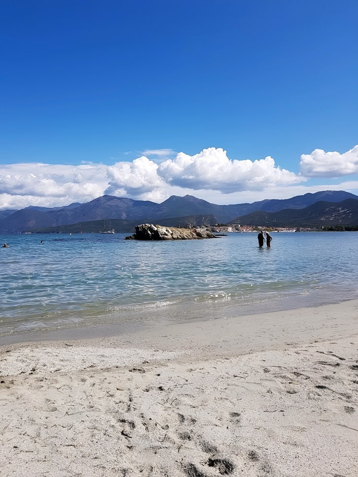 Plage de la Roya, Saint-Florent, Corse, France