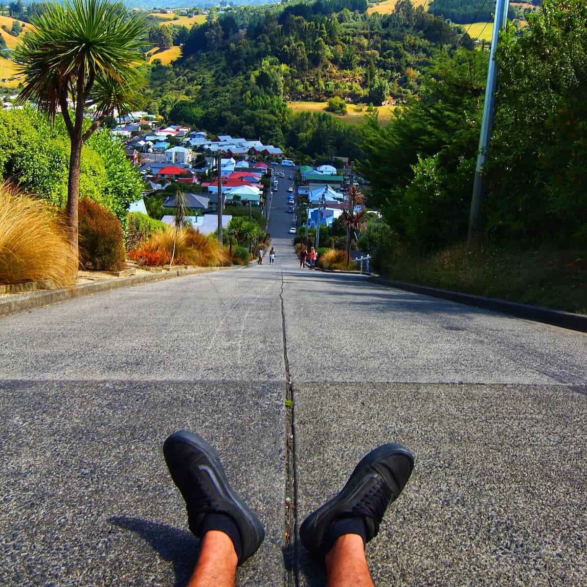 Baldwin Street Dunedin South island New Zealand Baldwin Street Dunedin South island New Zealand