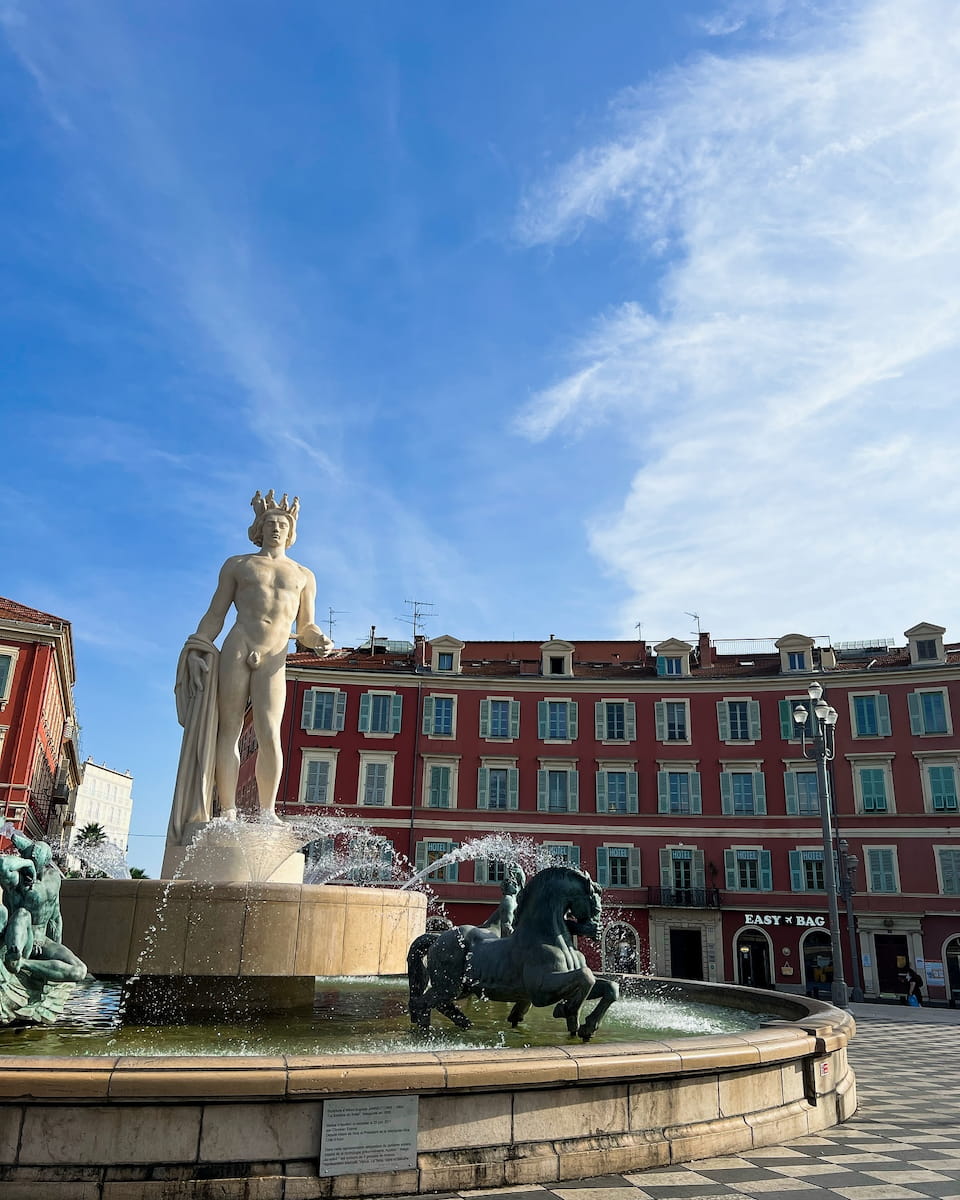 Fountain of the Sun Cathedral Nice France Fountain of the Sun Cathedral Nice France