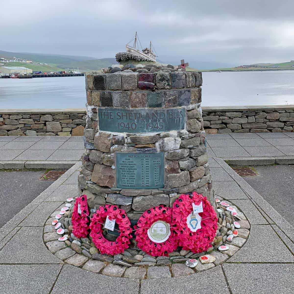 The Shetland Bus memorial, Scalloway The Shetland Bus memorial, Scalloway