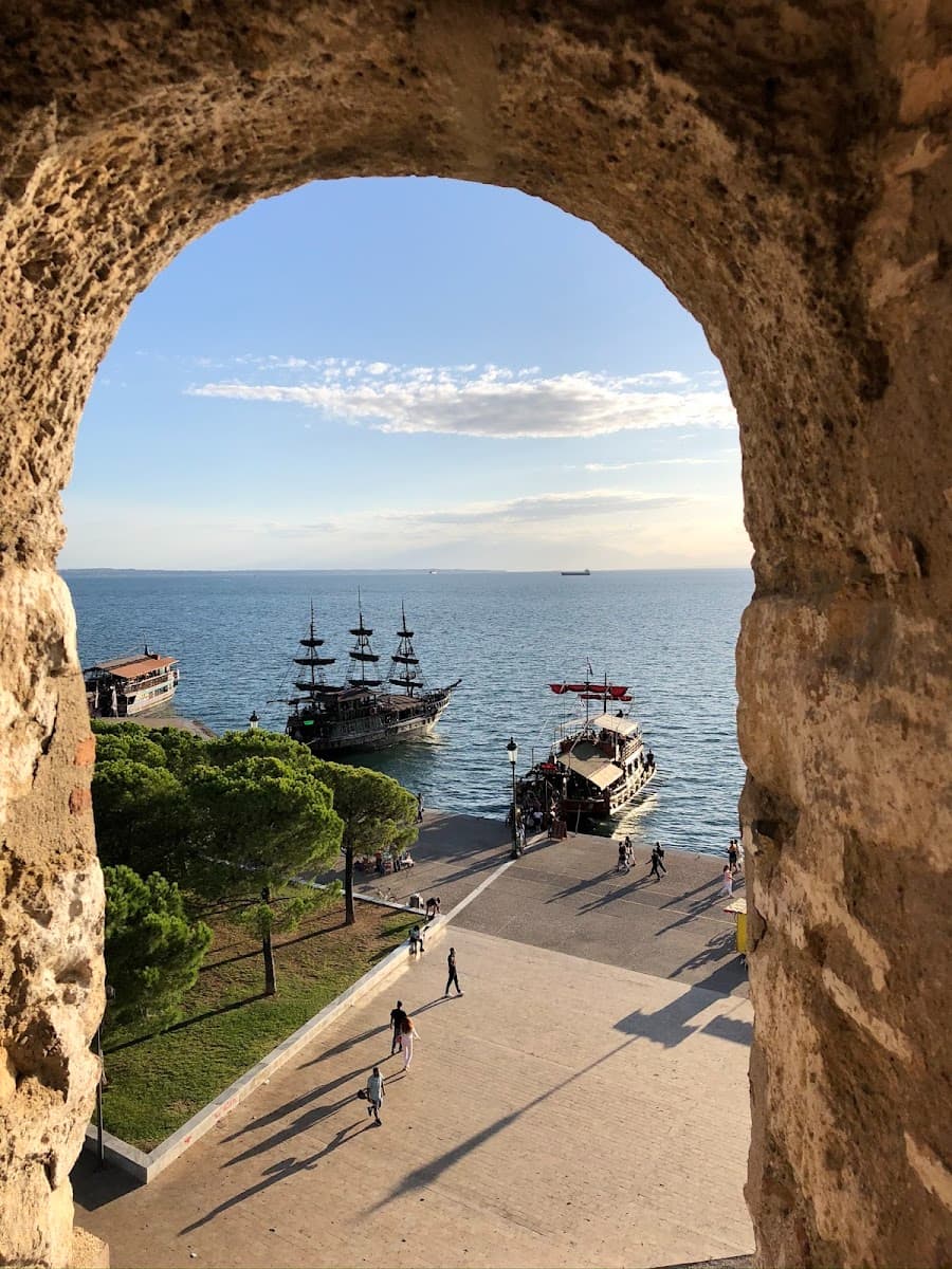 Towers of Trigonion, Thessaloniki, Greece Towers of Trigonion, Thessaloniki, Greece