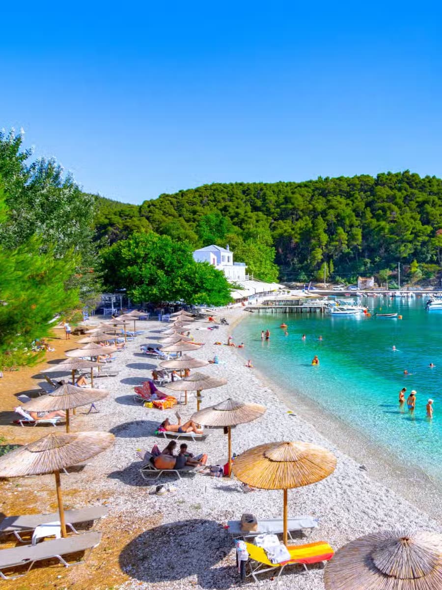 Kastani Beach, Skopelos Kastani Beach, Skopelos