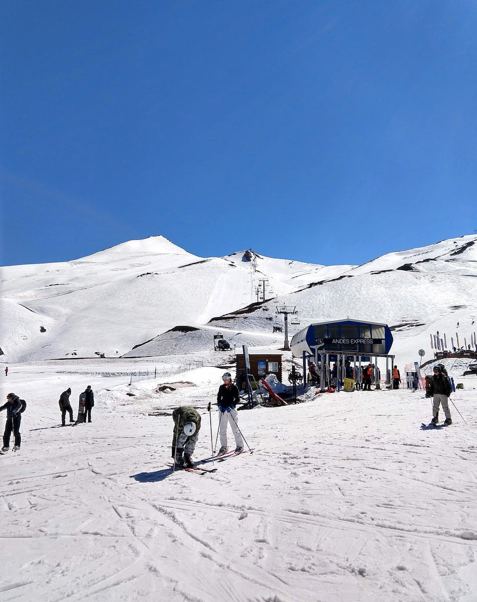 The Tres Puntas Chairlift Runs, Chile The Tres Puntas Chairlift Runs, Chile
